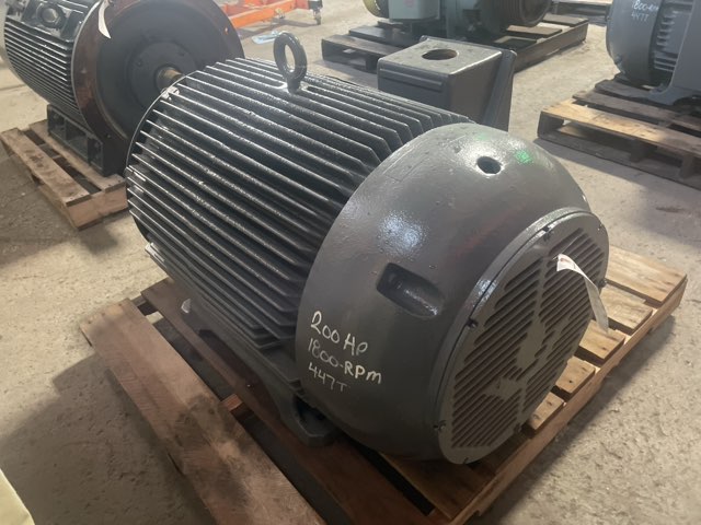 Siemens-Allis 200 HP 1800 RPM 447T Squirrel Cage Motors 90740