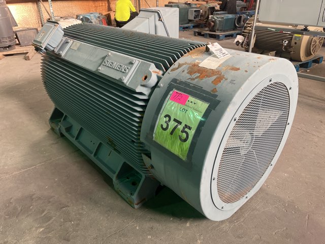 Siemens 1000 HP 1200 RPM SH450 Squirrel Cage Motors 91128