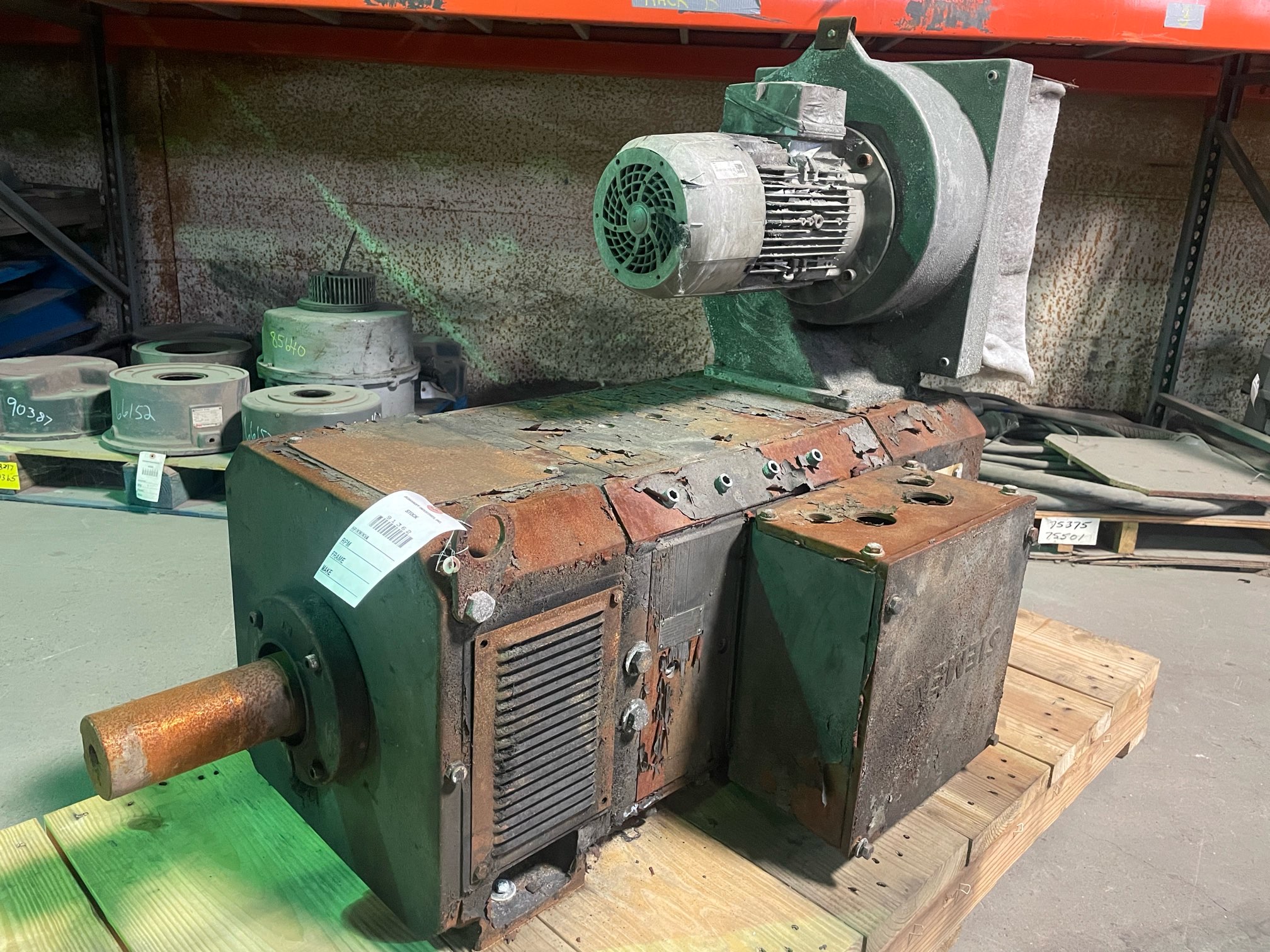 Siemens 350 HP 2360/2700 RPM 225 DC Motors 91362