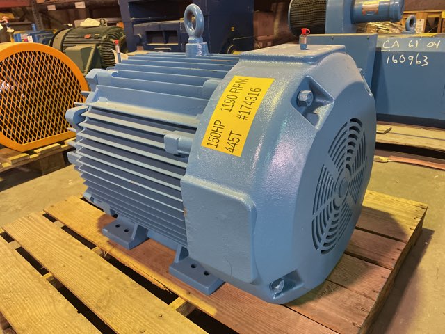 Marathon 150 HP 1200 RPM 445T Squirrel Cage Motors 91578