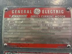 General Electric 200 HP 1150/1800 RPM 508AT DC Motors 90504