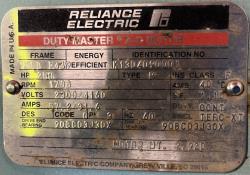 Reliance 250 HP 1800 RPM 449T Squirrel Cage Motors 90563