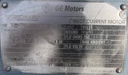 General Electric 25 HP 1750/2300 RPM 328AT DC Motors 90613