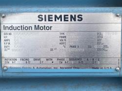 Siemens 250 HP 1800 RPM 449Z Squirrel Cage Motors 90635