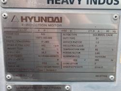 Hyundai 2000 HP 900 RPM 500 Squirrel Cage Motors 90715