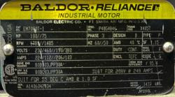 Baldor-Reliance 100 HP 1800 RPM 405T Squirrel Cage Motors 90752