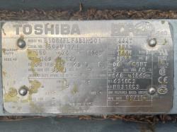 Toshiba 100 HP 1200 RPM 444T Squirrel Cage Motors 90764