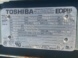 Toshiba 100 HP 1800 RPM 405T Squirrel Cage Motors 90801